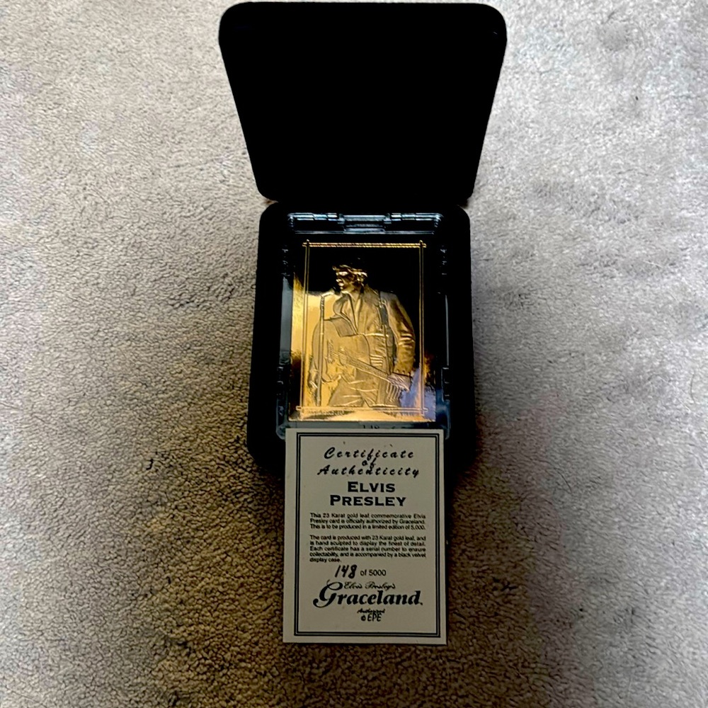 Elvis Presley commemorative card